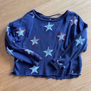 Free People starry pullover, flowy, falls nicely not boxy. excellent conditiion